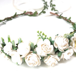 Couronne de fleurs dautomne, Couronne de fleurs doranger, Mariage dautomne, Couronne de fleurs de maternité, Couronne florale dautomne, Couronne de cheveux Boho, Accessoires de mariée image 6