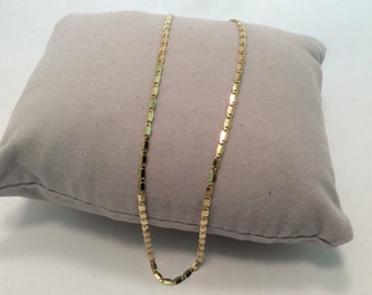 Collar Valentino de oro amarillo macizo auténtico de 10 quilates para hombre y mujer, cadena de 2 mm, 16'', 18'' y 20''