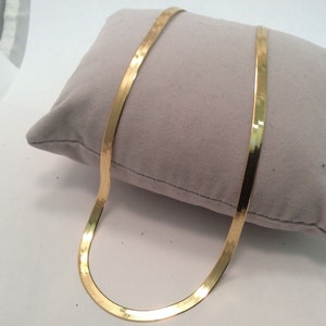 10k Solid Yellow Gold High Polish Herringbone Necklace Chain 7.20gr 20&#39;&#39; 4mm