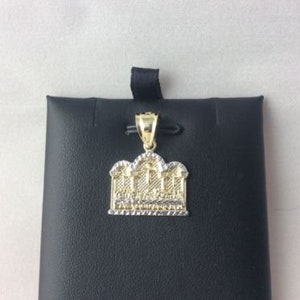 10k Gelb Echtgold Letzte Abendmahl Jesus Anhänger Charme 1,80 Gramm