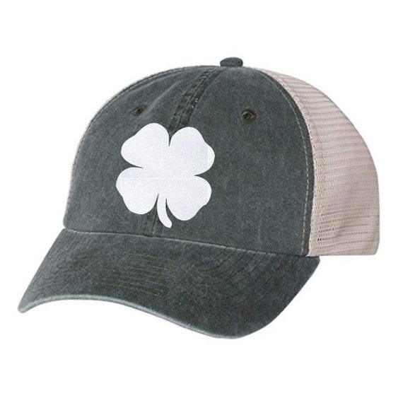 St Patrick's Day Trucker Hat: Lucky Green Shamrock Snapback St Patrick's Day Trucker Hat: Lucky Green Shamrock Snapback