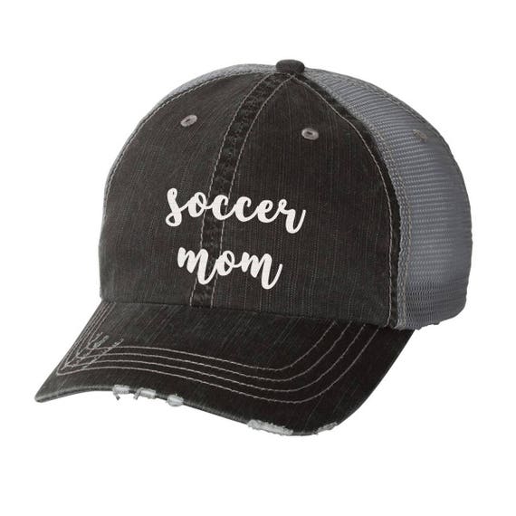 Soccer Mom Distressed Ladies Baseball Hat Mesh Trucker | Etsy