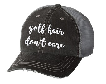 Mom Hair Don't Care Distressed Ladies Baseball Hat Mesh | Etsy