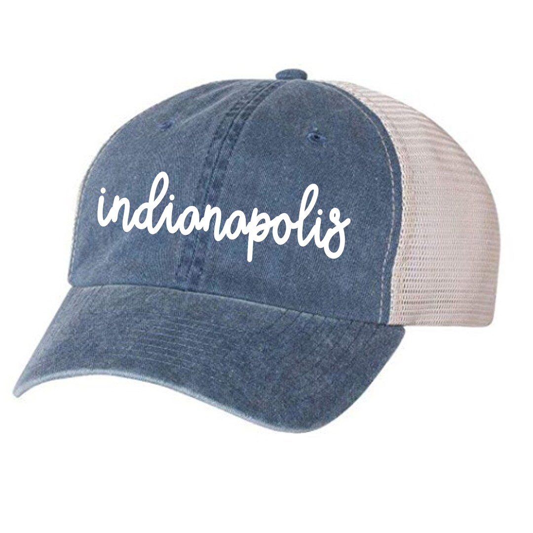 Indianapolis Vintage Unisex Baseball Hat Mesh Trucker - Etsy