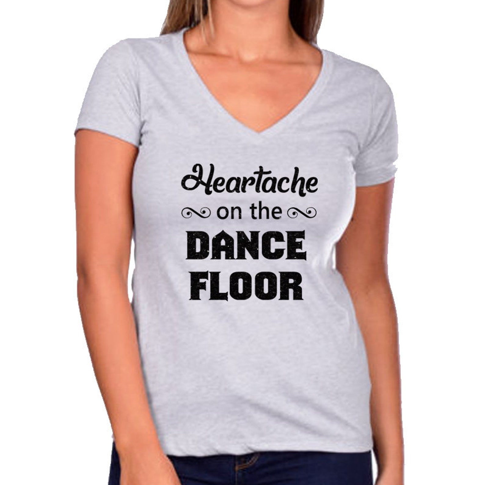 Heartache on the Dance Floor Ladies Glitter Short Sleeve Etsy