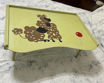 Antique Handpainted bed tray with Folding Legs