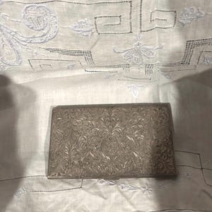Ornate 800 silver vintage cigarette case