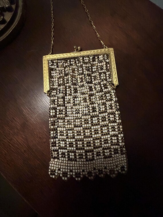 Flapper Style Whiting & Davis Enameled Mesh Purse - image 7