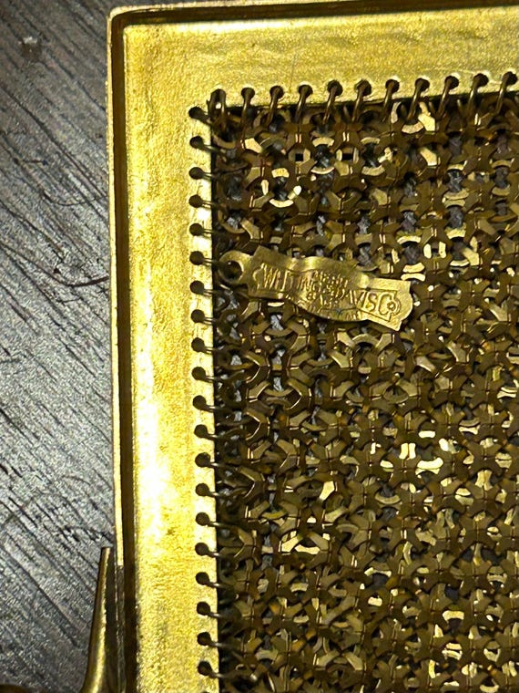 Flapper Style Whiting & Davis Enameled Mesh Purse - image 4