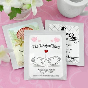 Personalized Tea Wedding Favors