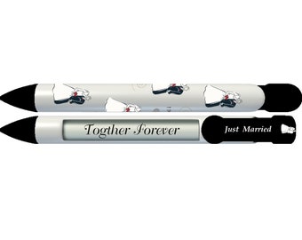 Personalized Bride and Groom Just Married Pen