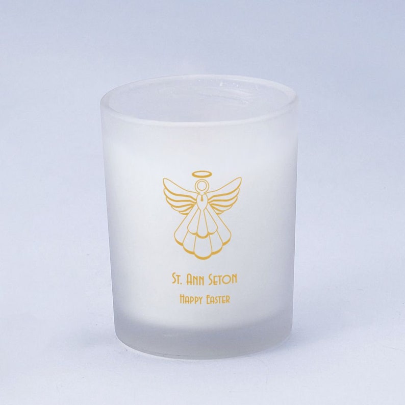 75 Frosted Glass Candle Holder With Wax Set of 75 Etsy