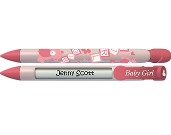 Personalized Baby Girl blocks Baby Pen