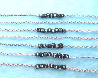Demiboy Gender Symbol Cuff Bracelet Demiboy Gender Symbol Cuff Bracelet