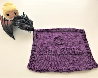 PDF Pattern: Game of Thrones Dracarys Dishcloth/Washcloth