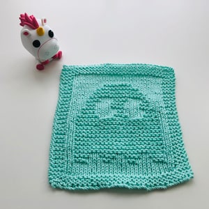 PDF Pattern: PAC-MAN Right Ghost Dishcloth/Washcloth Pattern
