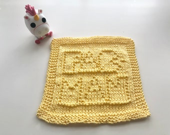 PDF Pattern: PAC-MAN Logo Dishcloth/Washcloth Pattern