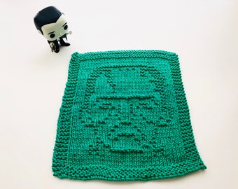 PDF Pattern: Frankenstein's Monster Dishcloth/Washcloth