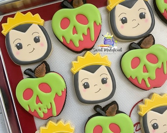 2 dozen Evil queen birthday cookies