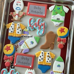 2 dozen baby shower cookies baby Story