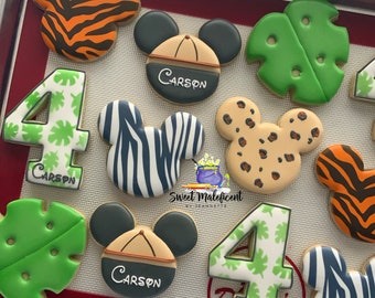 2 dozen Safari Mouse birthday cookies