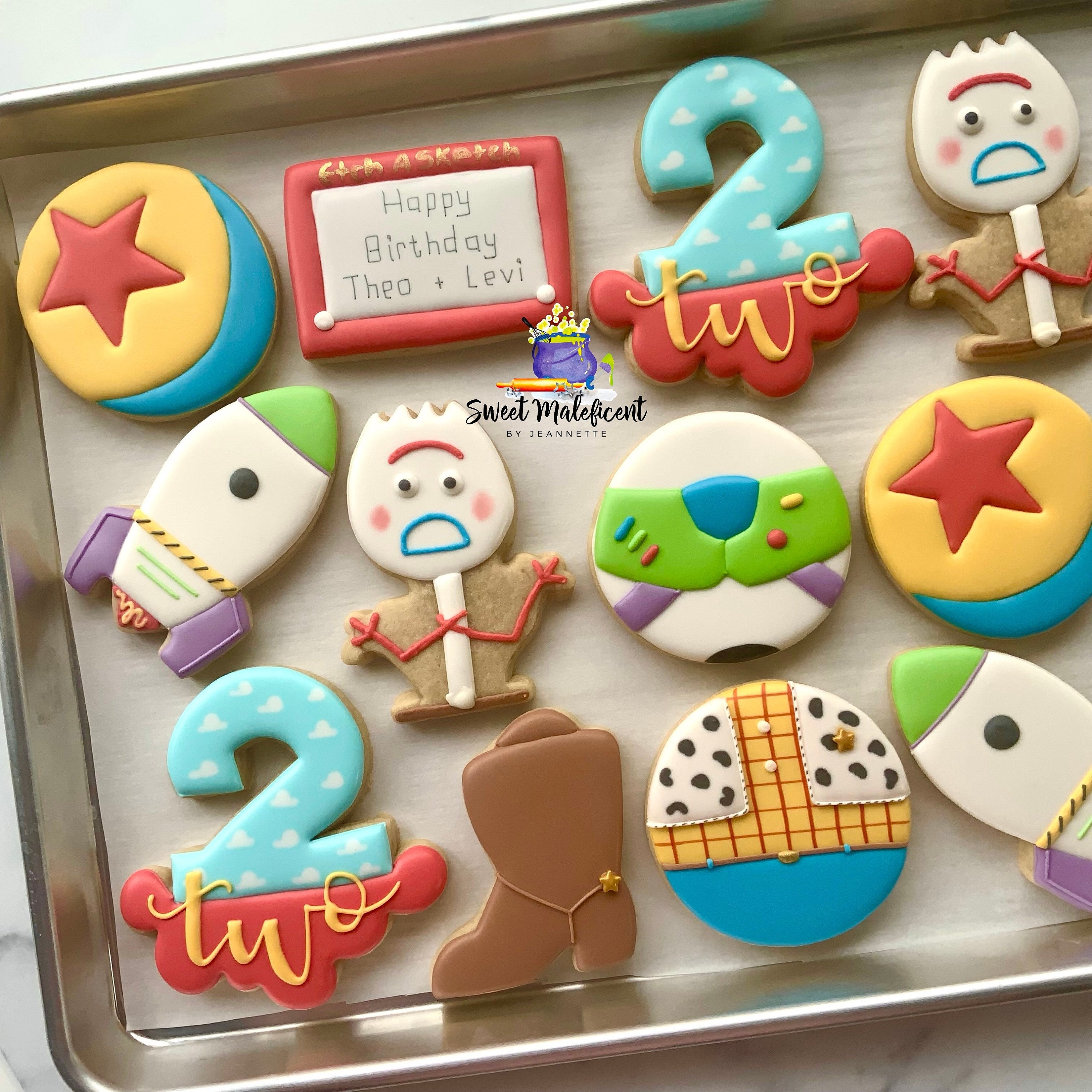 2 dozen Story birthday sugar cookies