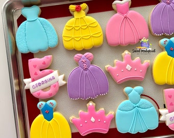 2 dozen Princess birthday cookies