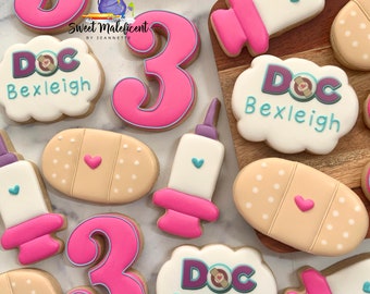 2 dozen Doc cookies birthday cookies