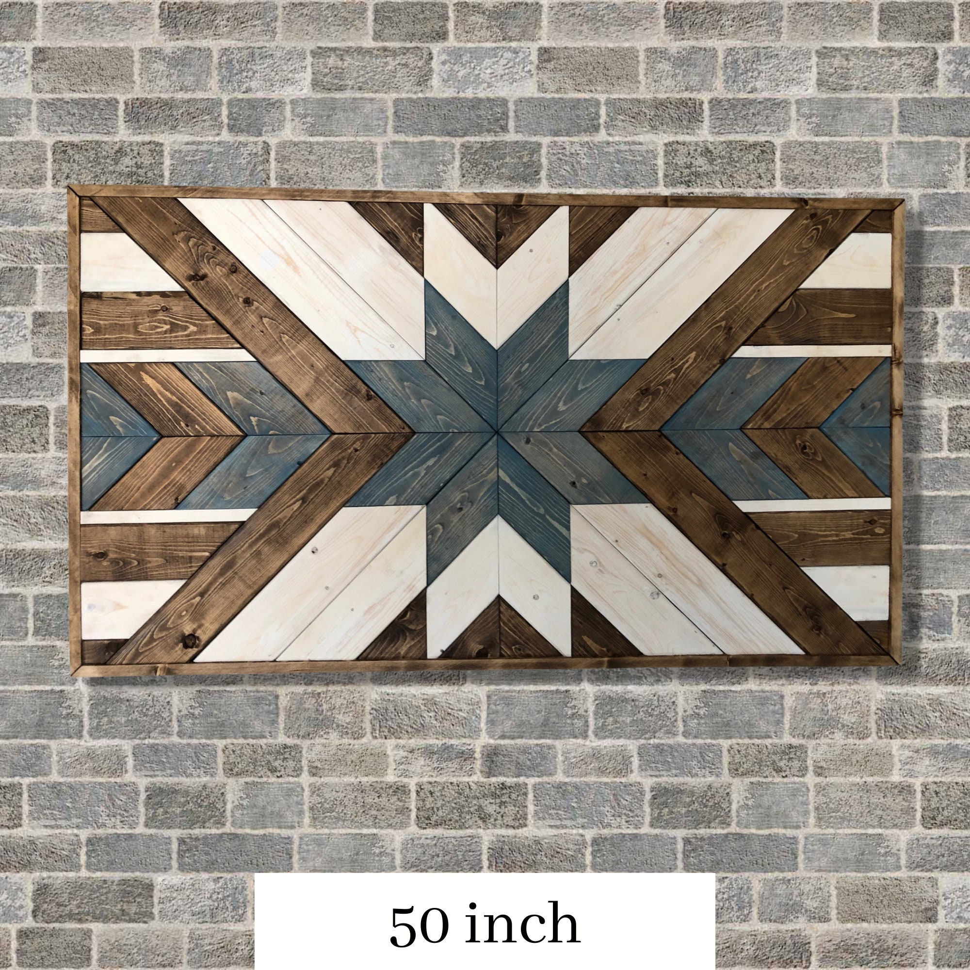 Rustic Geometric Wall Art Geometric Wood Wall Art Farmhouse Etsy