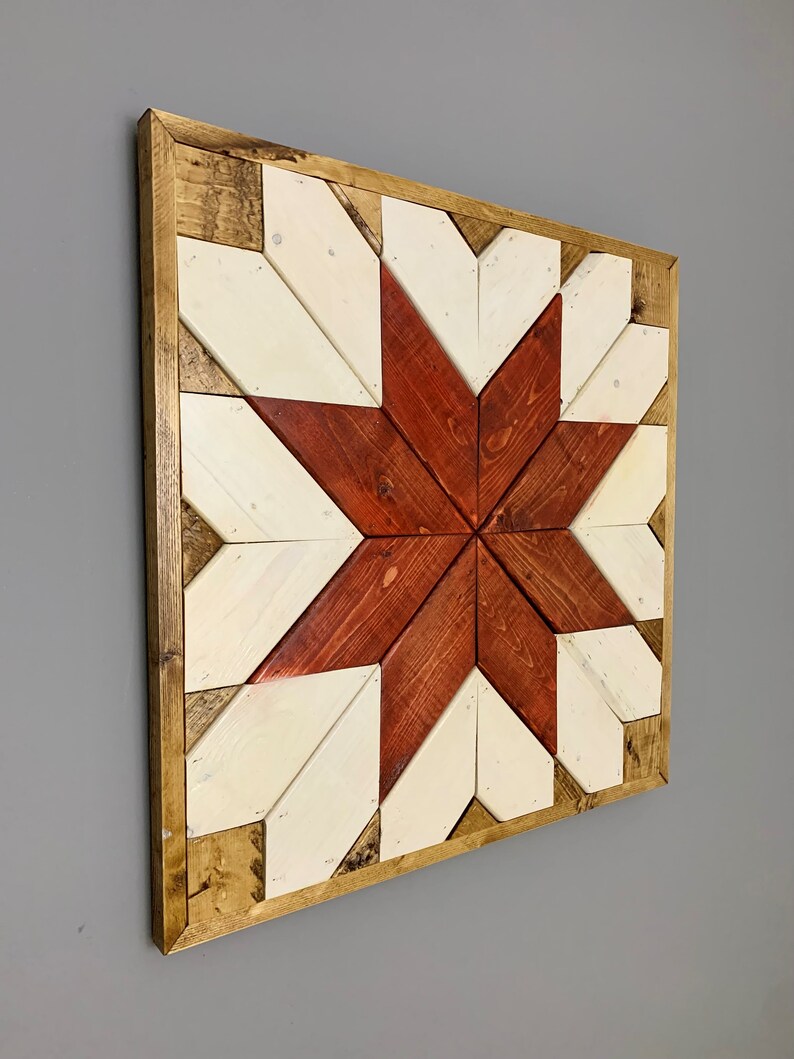 Rustic Barn Star Wall Art Wood Quilt Wall Art Barn Quilt Etsy