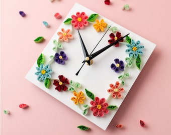 Paper Quilling Clock Craft Kit