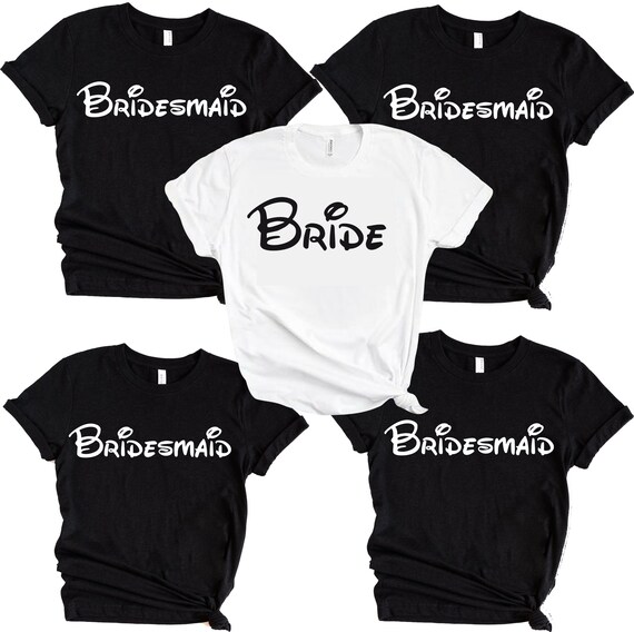 Disney Wedding T Shirts Personalised Bachelorette T Shirts Etsy
