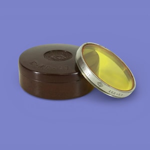 Early Vintage Creative photo filter GC-17 40.5mm for lens Jupiter 8, 9, 11 other in Bakelite case