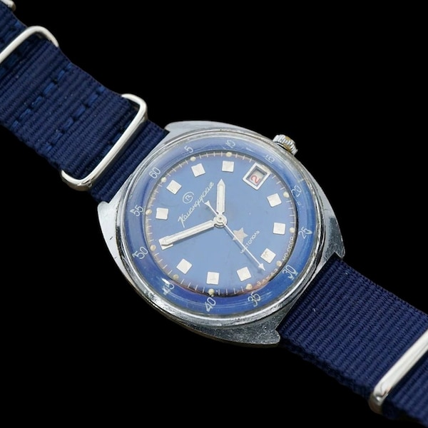 montre militaire soviétique vintage Vostok 2234 18 bijoux Komandirskie arrêter deuxième montre-bracelet mécanique Zakaz MO URSS