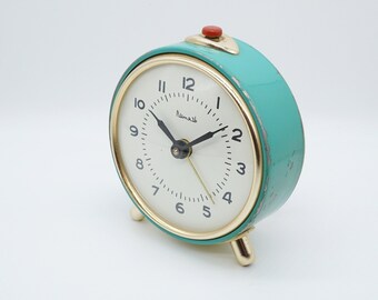 ANCIEN / VINTAGE Réveil  Jaz  Mécanique Bleu XXème Collection EUR 30,00 - FR