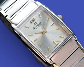 Swiss Men's Quartz Wristwatch APPELLA Genève Swiss Made 1943 - Etsy
