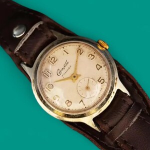 Reloj de pulsera mecánico soviético vintage auténtico de 2 mchz Start, año 3T1955