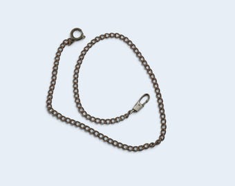 Vintage chain chatelain for pocket watch Molnija and other