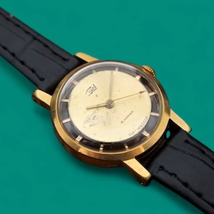 Reloj vintage para mujer Zarja calibre 1509.B1, Zaria, 17 joyas, fondo esqueletizado, reloj de pulsera mecánico soviético para mujer.