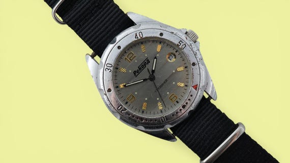 Vintage military watch Rekord 17 jewels mechanical men's wristwatch