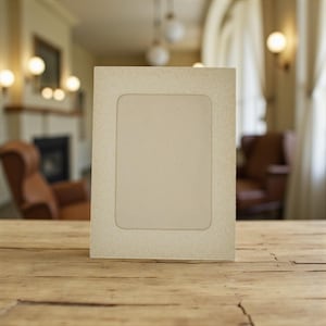 5 stuks vintage papieren passe-partout voor een authentieke fotolijst van 13x18 cm.