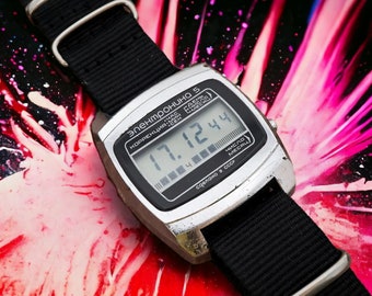 C1970 Vintage Texas Instruments TI3H LCD Reloj digital de cuarzo Etsy Mexico