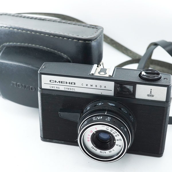 SMENA Symbol LOMO 35mm Filmkamera 40mm f4 T-43 Objektiv sowjetische Kodak LOMOGRAPHIE
