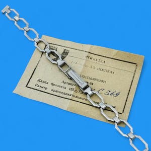 ソビエト時計ブレスレット CHAIKA USSR 8mm。書類付きラグ