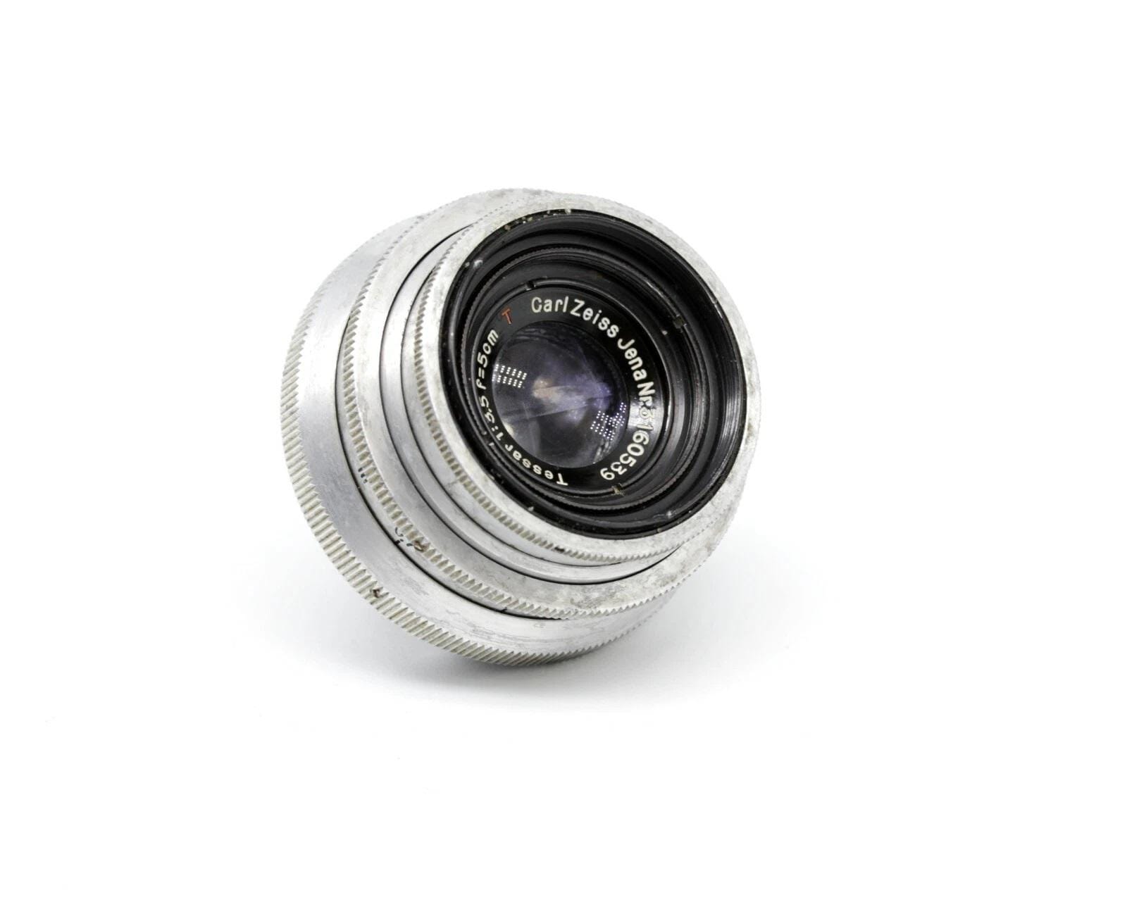 Carl Zeiss Jena Tessar Red T F3.5 50mm SLR Praktiflex M40 Mount