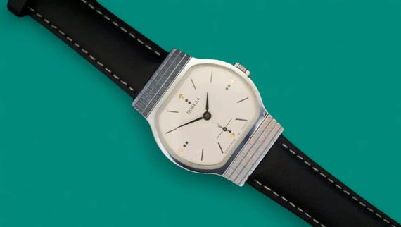 Vintage Pobeda TV 2602 ZIM 15j soviet mechanical men's watch USSR wristwatch