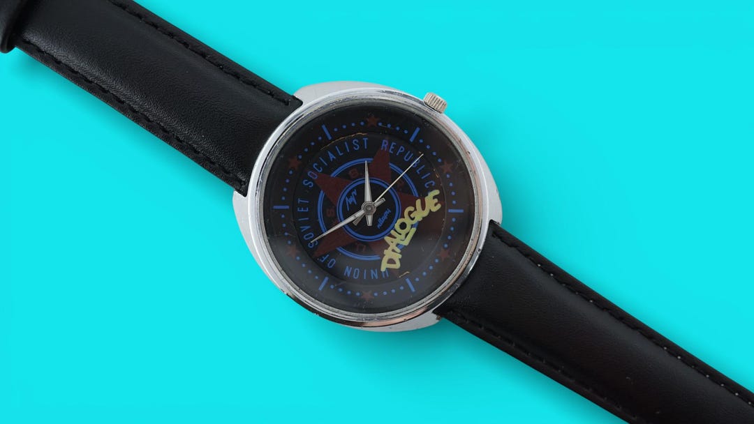 Dialog Watch Vintage Collectible LUCH Perestroika Dialog Dialogue Soviet Quartz ...
