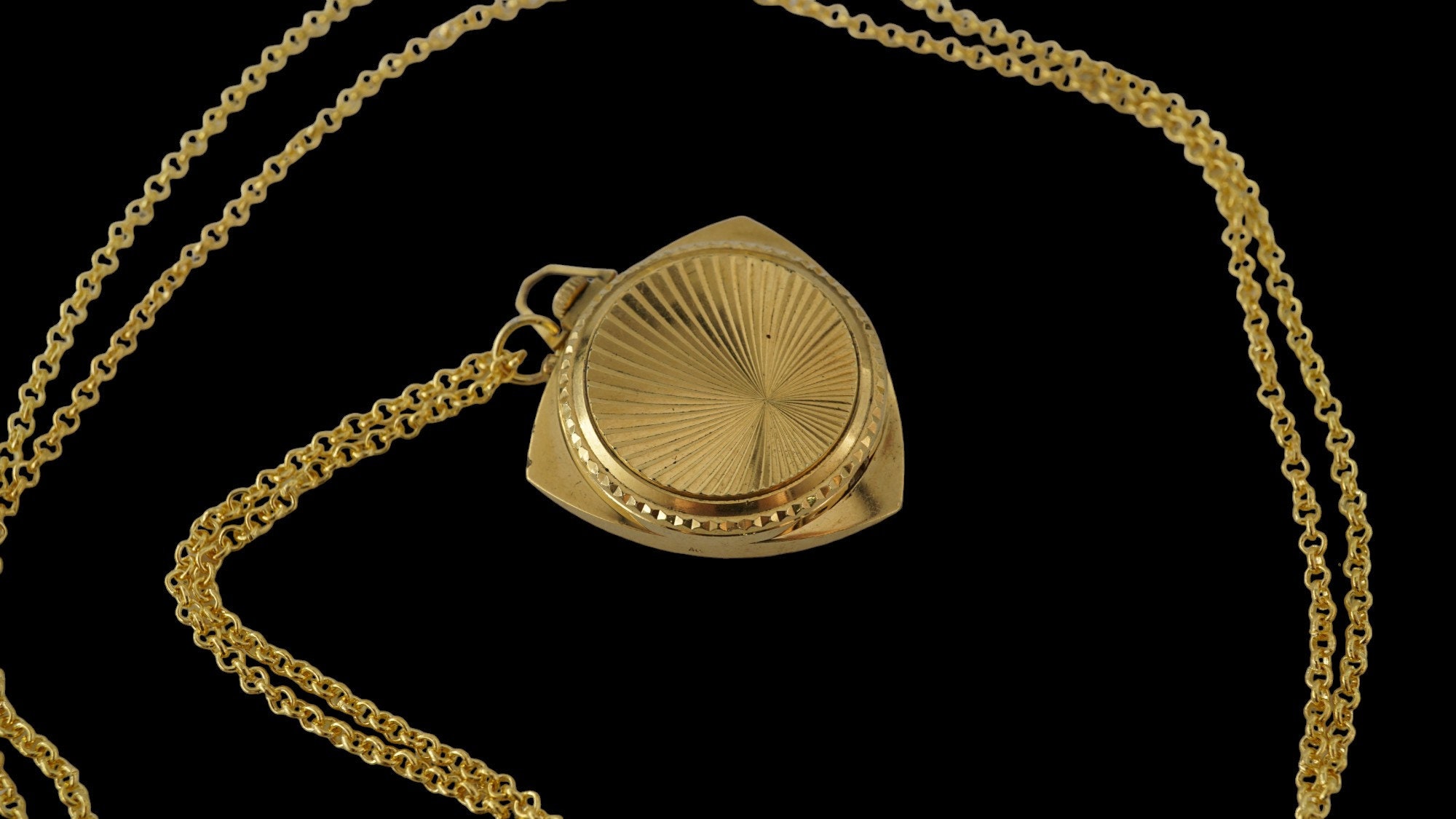 時計 ZARIA Pendant Watch --Vintage Mechanical Vintage USSR Watch-pendant Zarya Gold-plated With Chain