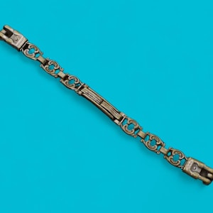 Pulseira de relógio soviético vintage banhada a prata LF8 MET para relógios de pulso com hastes de 8 mm