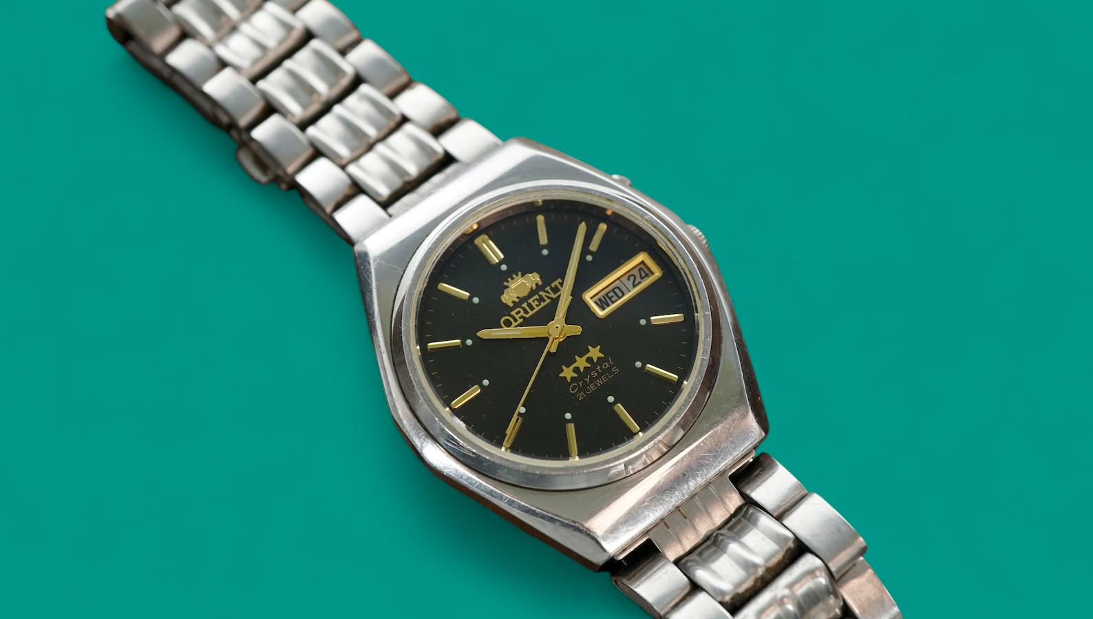 【ORIENT】810305-40 スーパースリム 80's ヴィンテージ 1980's ORIENT 3 Star Men's Watch Vintage Japanese Mechanical